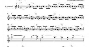 نت کیبورد آهنگ یه خونه به برای نوازندگان متوسط | نت کیبورد بنیامین بهادری