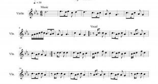 نت ویولن مرغ شب (چون مرغ شب خواندی و رفتی ) برای نوازندگان متوسط | نت ویولن موسیقی فولکلور