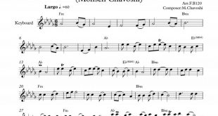 نت کیبورد آهنگ چه شد به برای نوازندگان متوسط | نت کیبورد محسن چاوشی