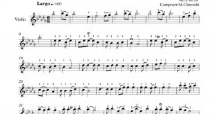 نت ویولن چه شد برای نوازندگان متوسط | نت ویولن محسن چاوشی