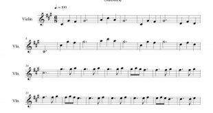 نت ویولن طلوع (تو از طلوع صبحی) برای نوازندگان متوسط | نت ویولن حسن شماعی‌زاده
