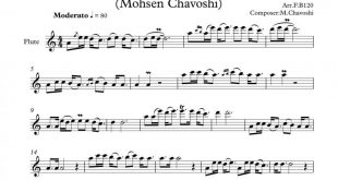 نت فلوت مسلخ برای نوازندگان متوسط | نت فلوت محسن چاوشی