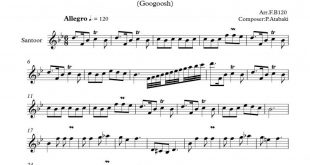 نت سنتور گل پشت و رو نداره برای نوازندگان متوسط | نت سنتور پرویز اتابکی