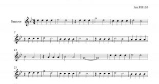 نت سنتور گل ارکیده برای برای نوازندگان مبتدی | نت سنتور ایلیا منفرد