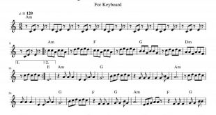 نت کیبورد آهنگ ناز گل از داود بهبودی به در دو گام ساده و اصلی برای نوازندگان متوسط | نت کیبورد داوود بهبودی