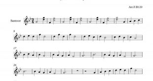 نت سنتور آهنگ جان مریم از محمد نوری برای نوازندگان مبتدی | نت سنتور کامبیز مژدهی