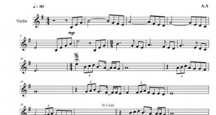 نت ویولن سنگ قبر آرزو از آرتوش برای نوازندگان متوسط | نت ویولن آرداشس آودیان