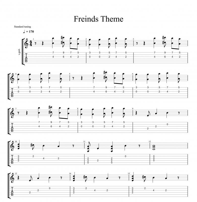 نت ویولن  تم اصلی سریال فرندز  ( تیتراژ ابتدایی) برای نوازندگان متوسط | نت ویولن گروه رمبرندز