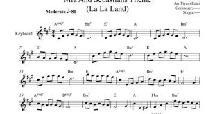 نت کیبورد La La Land به برای نوازندگان متوسط | نت کیبورد جاستین هورویتز