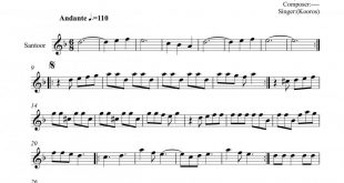 نت سنتور یاسمین کوروس برای نوازندگان متوسط | نت سنتور کوروس شاهمیری