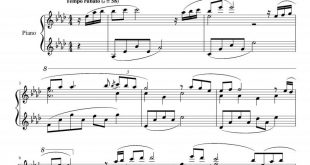 نت پیانو Kiss the Rain Yiruma برای نوازندگان متوسط | نت پیانو یرو ما