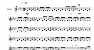 نت ویولن blue از YANNI برای نوازندگان متوسط | نت ویولن یانیس کریسومالیس
