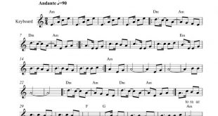 نت کیبورد آهنگ عشق من از فرزین برای نوازندگان متوسط | نت کیبورد جهانبخش پازوکی