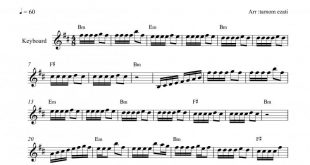 نت کیبورد گل ارکیده به برای نوازندگان متوسط | نت کیبورد ایلیا منفرد