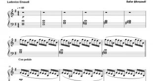 نت پیانو Orbits از Ludovico Einaudi برای نوازندگان متوسط | نت پیانو لودویکو اناودی