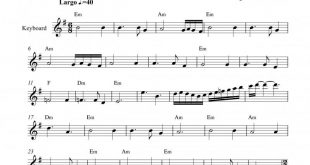 نت کیبورد ای نامت در دل و جان علیرضا افتخاری به برای نوازندگان متوسط | نت کیبورد عباس خوشدل