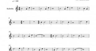 نت ویولن کالیمبا عجب رسمیه رسم زمونه رسول نجفیان برای نوازندگان متوسط | نت ویولن رسول نجفیان