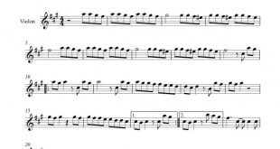 نت ویولن دلم میخواد فتانه برای نوازندگان متوسط | نت ویولن آندرانیک آساطوریان
