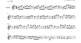 نت ویولن soldiers prayer اسکار هریس برای نوازندگان متوسط | نت ویولن اسکار هریس