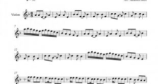 نت ویولن خونه معین برای نوازندگان متوسط | نت ویولن جهانبخش پازوکی