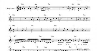 نت کیبورد راز معین به برای نوازندگان متوسط | نت کیبورد حسن یوسف زمانی