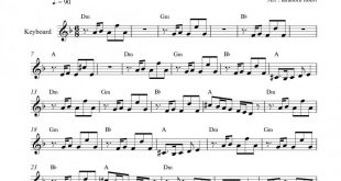 نت کیبورد ستاره معین به برای نوازندگان متوسط | نت کیبورد کاظم عالمی