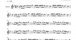 نت ویولن صدای مهربونی نوش آفرین برای نوازندگان متوسط | نت ویولن فریدون خشنود