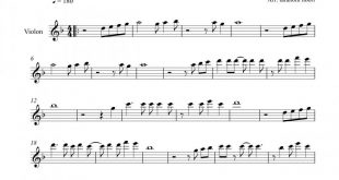 نت ویولن گریز نوش آفرین برای نوازندگان متوسط | نت ویولن فریدون خشنود