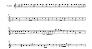 نت ویولن باد بهاری داریوش رفیعی برای نوازندگان متوسط | نت ویولن داریوش رفیعی