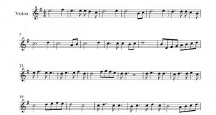 نت ویولن تولدم مبارک شانیکو برای نوازندگان متوسط | نت ویولن شاهین نیکو سرشت