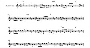 نت کیبورد دی بلال کوروش اسدپور به برای نوازندگان متوسط | نت کیبورد موسیقی فولکلور