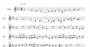نت ویولن والتس شماره ۲ از شوستاکوویچ برای نوازندگان متوسط | نت ویولن سینا حسن پور