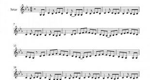 نت سه تار حرف آخر را بزن مهستی برای نوازندگان متوسط | نت سه تار جهانبخش پازوکی