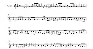 نت ویولن حرف آخر را بزن مهستی برای نوازندگان متوسط | نت ویولن جهانبخش پازوکی