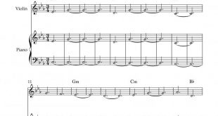 نت ویولن ripple از anoice برای نوازندگان متوسط | نت ویولن گروه انویس