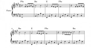 نت پیانو dubai از monoir x arabella برای نوازندگان متوسط | نت پیانو کریس تریس