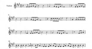 نت ویولن dubai از monoir x arabella برای نوازندگان متوسط | نت ویولن کریس تریس