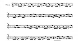 نت ویولن پاپی سلیمانی حسین فرجی برای نوازندگان متوسط | نت ویولن حسین فرجی